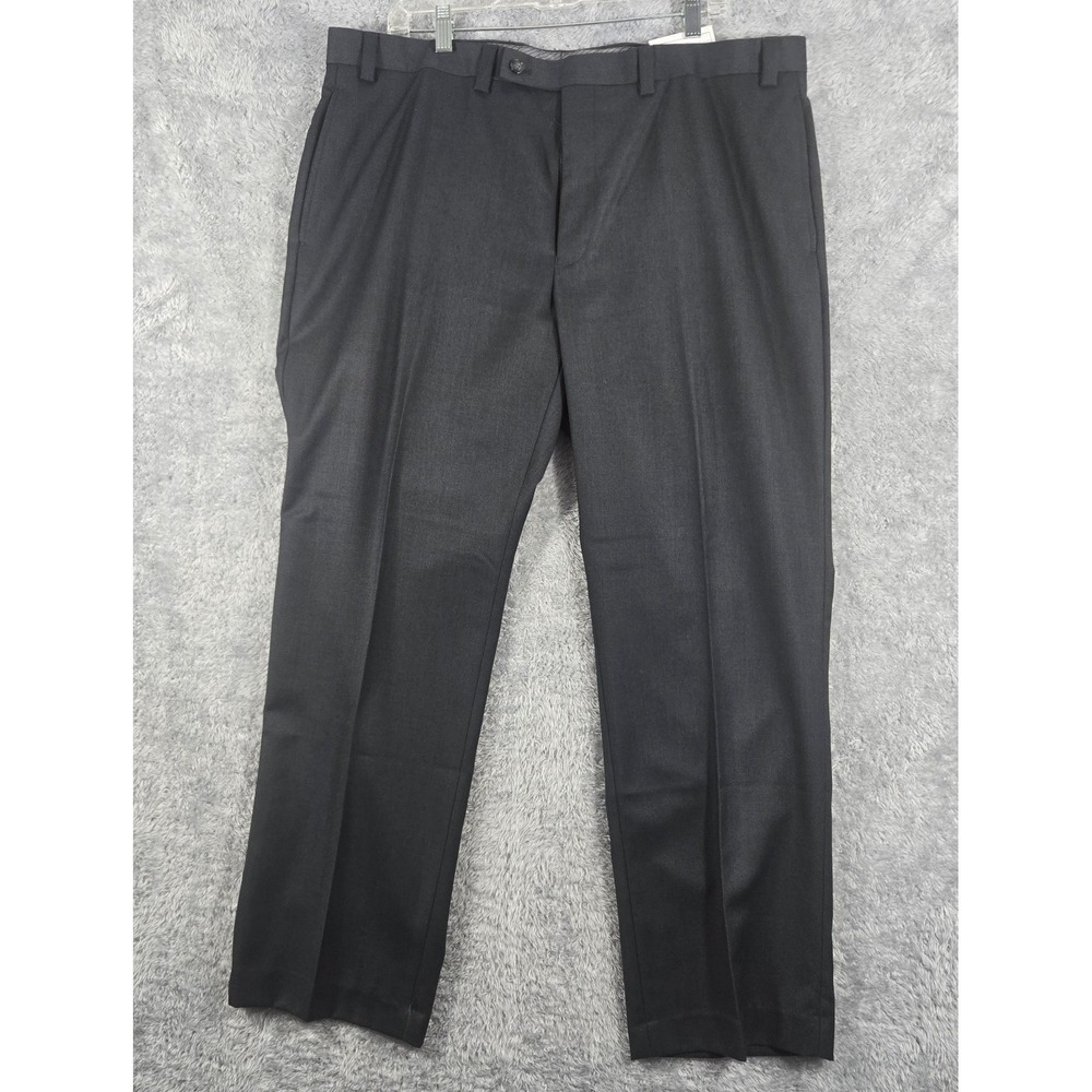 Calvin Klein Mens Dress Pants Medium Grey Flat Front Trousers 40x30 JRMYP New